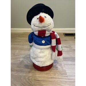 Gemmy Merry Mooners Snowman Working Mooning Snowman 1977 Christmas Antimated HTF